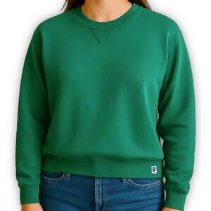 Russell Athletic Sweatshirt L Green Crewneck Made in USA Vintage